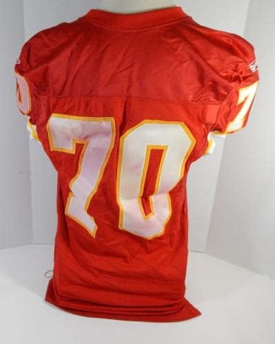 2001 Kansas Chiefs 70 Igra izdana Crveni dres DP17397 - Neintred NFL igra rabljeni dresovi