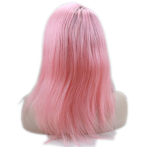 Dreambeauty Lace prednje perike za ljudsku kosu 1b / ružičasta boja tamni korijeni 2 Tone Ombre puna čipkasta perika brazilska ljudska