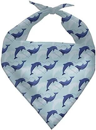 Forchrinse Dolphin Dog Bandanas Triangle Bib šal za pranje PET Bandana Bandana Kerchief Pet Costume Pribor, 1kom
