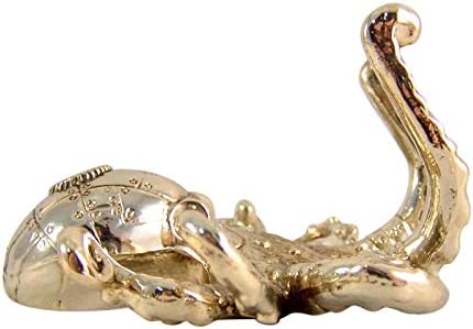 Antikni zlatni ton Steampunk hobotnica zidna figurica, 5 inča