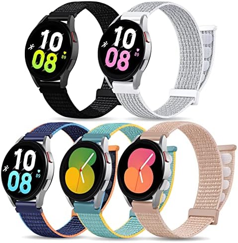 Oanux Velcro Galaxy Watch 5 Band / Galaxy Watch 4 Band 40mm 44mm / Galaxy Watch 5 Pro Band 45mm / Active 2 / Gledaj 4 Classic 46mm,