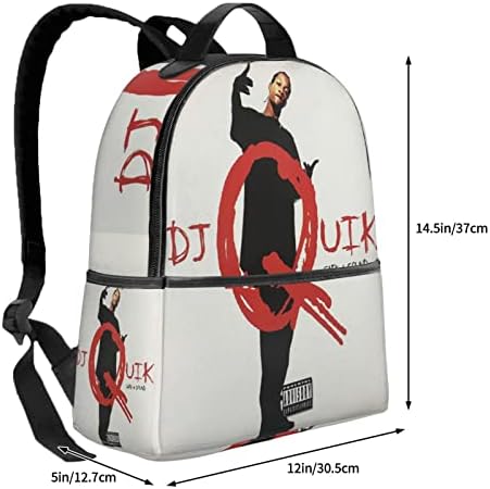 Vvedik DJ Quik Travel Laptop ruksak višenamjenski modni torbi Velike kapacitete Uredske torbe za muškarce i žene