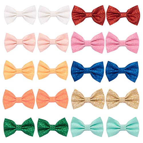 Toddler hair Accessories Baby 10pair Hair BlingBling Girl Bow Solid Infant Kids hair accessories Toddler Girl Hair