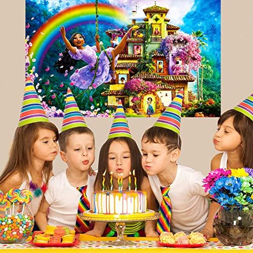 Encanto potrepštine za rođendanske zabave, encanto rođendanski baner za dekoracije zabave Encanto Isabella, 5 x 3ft Isabella encanto rođendanski baner za djevojčice dečaci dečiji dekor za zabave