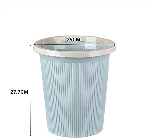 WXXGY kanta za smeće kanta za smeće jednostavna okrugla kanta za smeće sa klasifikacijom pritiska korpa za smeće bez poklopca sto za smeće / plava/s
