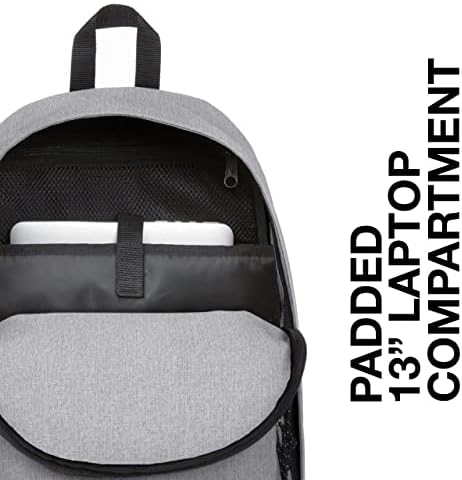 Eastpak iz uredskog ruksaka - torba sa 13 laptop rukava - za putovanja, rad ili knjigu - nedjelja siva