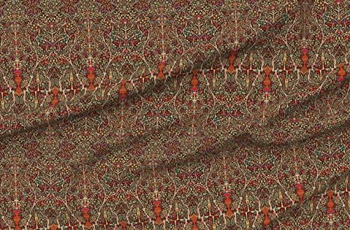 Tkanina od dvorišta Floral Paisley Victorian Art Deco višebojna-pamučna Poplin Ultra tkanina - SFFVVCMY51