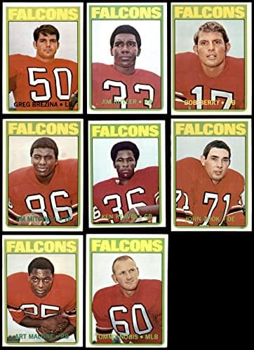 1972. TOPPS Atlanta Falcons Team Set Atlanta Falcons Vg / Ex + Falcons