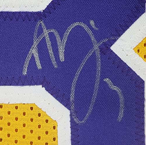 Anthony Davis Los Angeles Lakers potpisali su autogramirani žuti 3 Custom Jersey COA