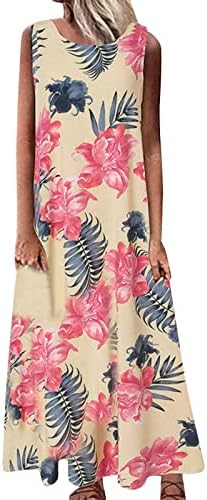 Žene plus veličina O-izrez cvjetni print Vintage kratki rukav Dugi maxi haljina