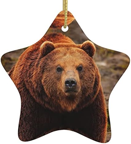 Grizzly Bear 2022 božićni keramički privjesak za ukrašavanje božićnog stabla