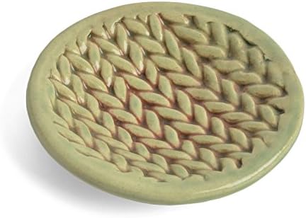 Kreativno sa glinenim pletenim 5,25-inčnim posuđama / sitnica, meka zelena