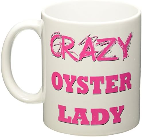 3drose mug_175215_1 Crazy Oyster Lady Ceramic Mug, 11-unca