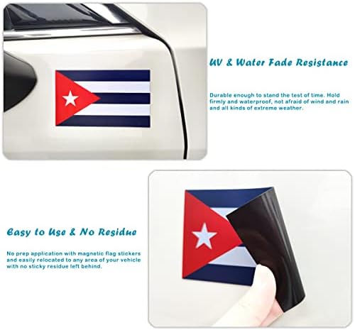 JBCD Kuba kubanska zastava Magnet naljepnica - za auto za kamione automobila