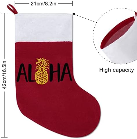 Aloha Hawaii ananas božićni čarapa božićne čarape torbica Porodični Xmas Dekor
