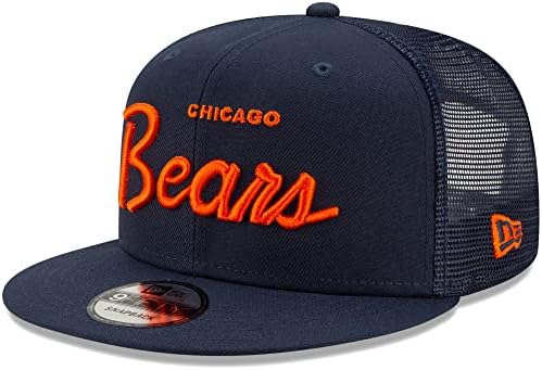 New Era Muška mornarica Chicago Bears Script Trucker 9FIFTY snapback šešir
