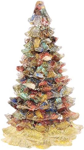 MookaiteteCor Colorful Stone Christmas Skulptura kipke ručno rađene figurice za božićne ukrase za Xmas Holiday Decor, 3,6-3,7 inča