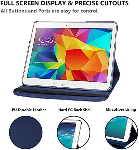 Slučaj za Samsung Galaxy Tab S 10,5 inčni 2014 - 360 stupnjeva za rotirajuće stalak Smart zaštitni poklopac, sa olovkom za stilusa,