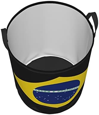 Mašina Za Pranje Veša Sa Zastavom Brazila Kružna Igračka Organizator Sklopiva Torba Za Veš Za Spavaću Sobu Korpa Za Kupatilo