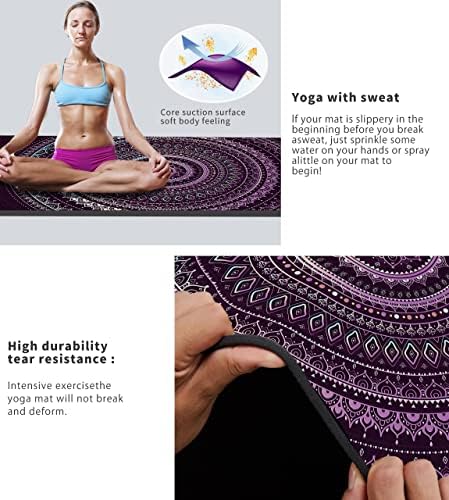 Cifupy prostirka za jogu dvostrana neklizajuća prostirka za vježbe Eco Friendly TPE podloga za fitnes vježbe s trakom za nošenje &