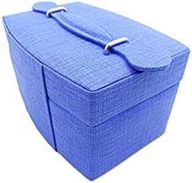 SDFGH dvoslojna kutija za nakit sa bravom zakrivljeni ukras za nakit kozmetička kutija za odlaganje (boja :a, veličina