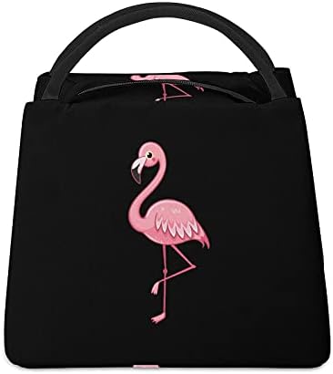 Slatka lijepa ružičasta Flamingo torba za višekratnu upotrebu torba za ručak za žene muškarci odrasli rade na planinarskom pikniku