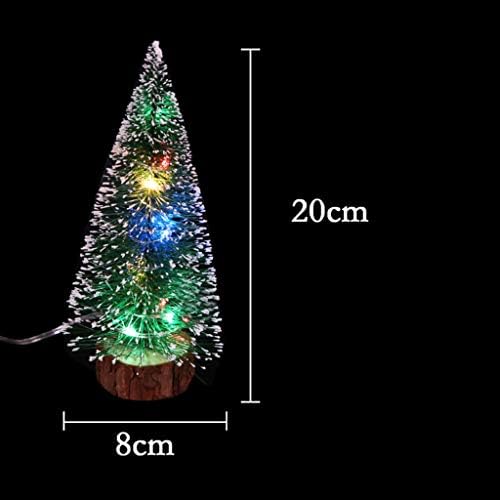 Shigpt mali umjetni božićni stablo Pred-rasvjetna svjetiljka jezgra stablo minijaturna realnienizering biljni stolni stol borovog