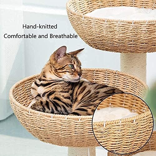 Hongliudsf komforan i lagano mačje grebanje post mačja kula višeslojna platforma za skakanje mačaka Big Cat Litter Cat Tree Mačke