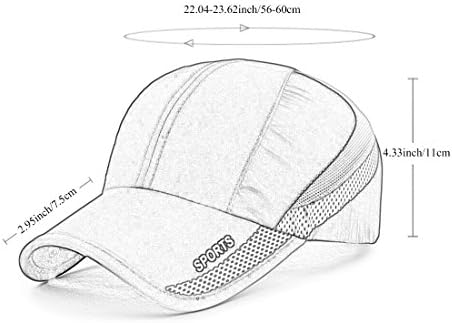 Unisex ljetni kapu za trčanje Brzo suho mrežice vanjske sunčeve pruge Lagana sportska kapa za prozračivanje
