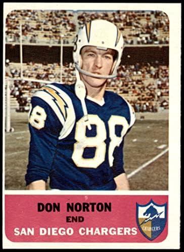 1962 Fleer 78 Don Norton San Diego Chargers Ex Chargers Iowa