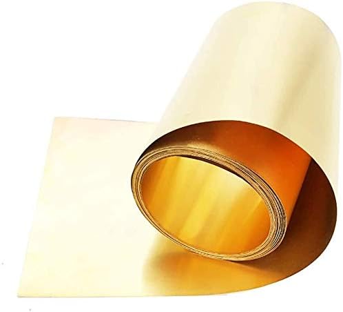 XUNKUAENXUAN Metal Bakar folija mesing folija Lim Band bakar pojas koža bakar Metal Working 0.2 mm, 0.2 mm * 40mm * 5m mesing ploča
