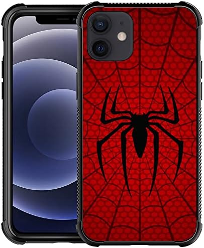 Yixinbb kompatibilan sa iPhone 11, h crveni paukovim mrežama uzorak dizajna otporna na ogrebotine i udarce, čvrsta TPU zaštitna futrola