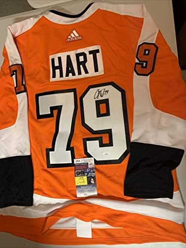 Carter Hart Autograph potpisao letači Autentični adidas Orange 54 Jersey JSA - autogramirani NHL dresovi
