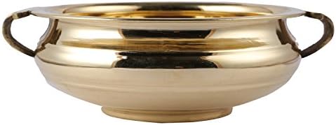 Aatm Brass Handicraft Matt Finish obična voda Dekorativna zdjela Urli za dom / ured / hotelski dekor i poklopci Dia 8 inča