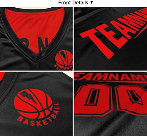 Custom Muškarci Boy Reversibe košarkaški dres 90-ih Hip Hop Atletski košulje Personalizirani ispisani ime