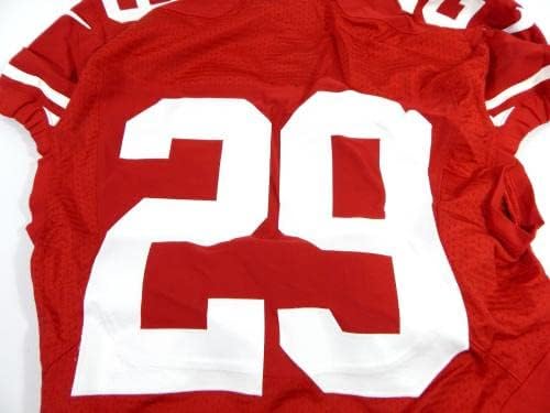 2014 San Francisco 49ers Chris Culliver 29 Igra Izdana crvena dres 40 83 - Neincign NFL igra rabljeni dresovi