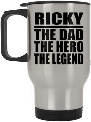 Dizajnirajte Ricky The Ota Heroj legendu, srebrna putna krila 14oz izolirana od nehrđajućeg čelika, pokloni za rođendan godišnjica