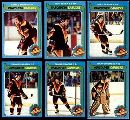 1979-80 TOPPS Vancouver Canucks u blizini Team Set Vancouver Canucks VG / Ex Canucks