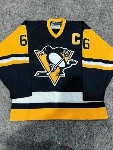 Mario Lemieux Pittsburgh Penguins potpisan autogram Adidas Pro Jersey PSA COA 50 - autogramirani NHL dresovi