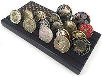 Američka zastava 6 reda Challenge Coin prikaz za prikaz Karlog Vojni držač kovanica Prikaz
