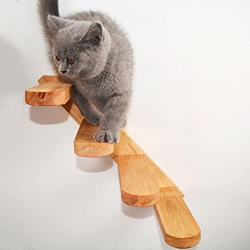 LEPSJGC igračka za mačke zidne merdevine za penjanje za mačke drvene stepenice Skakajuća platforma penjački okvir mačji skakački odbor