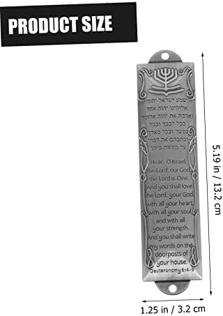Levemolo 2pcs Vjerski vješalice za pomicanje za ukrašavanje vintage dekora Mezuzah na okviru vrata Mezuzah za vrata ulazna vrata Mezuzah