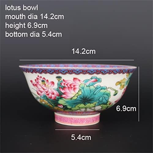 SDFGH 2 Jingdezhen Porculan Pink Lotus uzorak Bowl Antique Crafts Porcelanski namještaj Collection